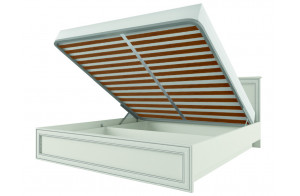 Двуспальная кровать Тиффани 160 крем вудлайн с подъемным механизмом