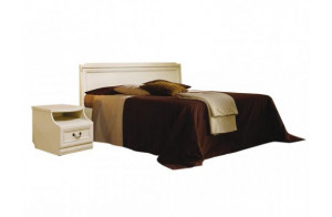 Двуспальная кровать Нинель ММ-167-02 (белая эмаль)